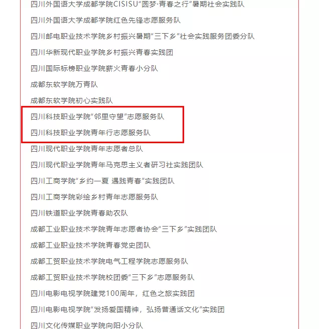 喜报 | 四川科技职业学院在2021年成都市大中专学生志愿者暑期文化科技卫生“三下乡”社会实践活动中获奖啦！(图3)