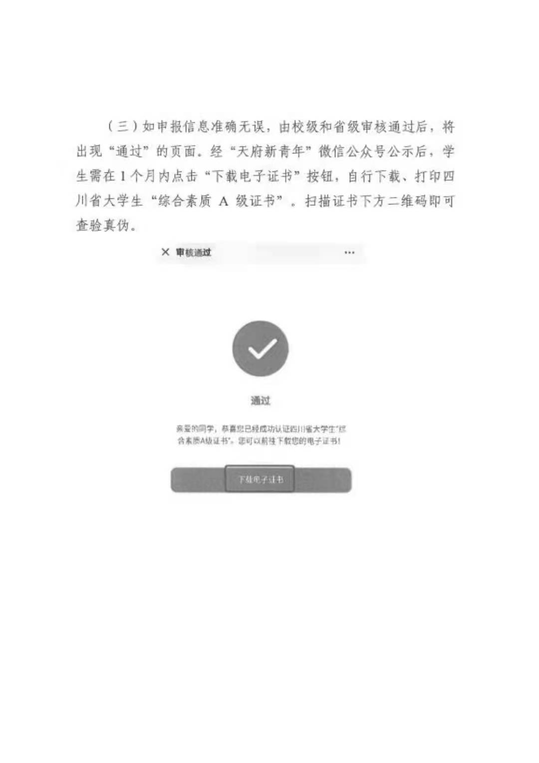 关于转发《关于开展 2021 年四川省大学生 “综合素质 A 级证书”认证工作的通知》的 通 知(图18)