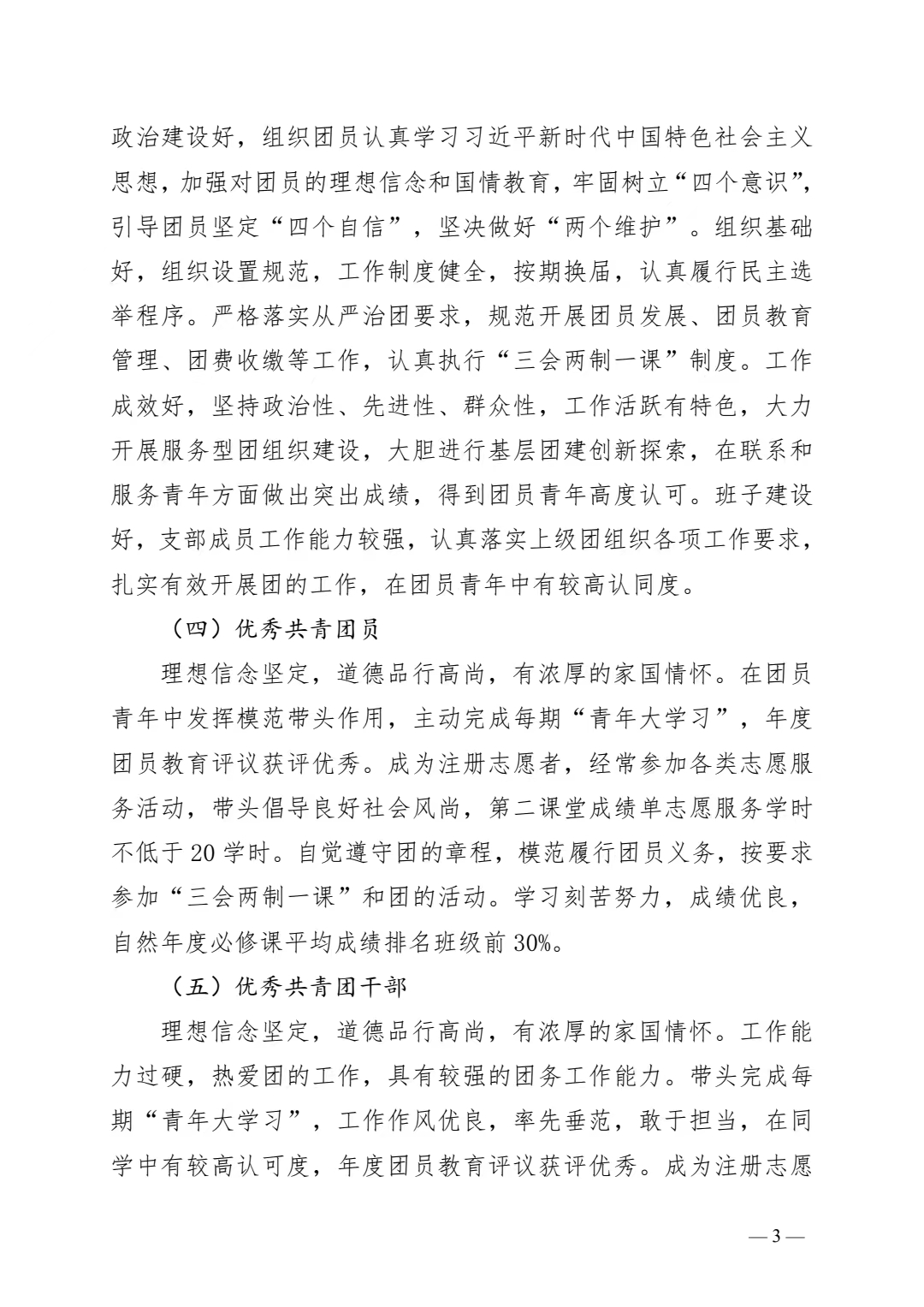 关于开展2021-2022年度团内评优工作的通知(图3)