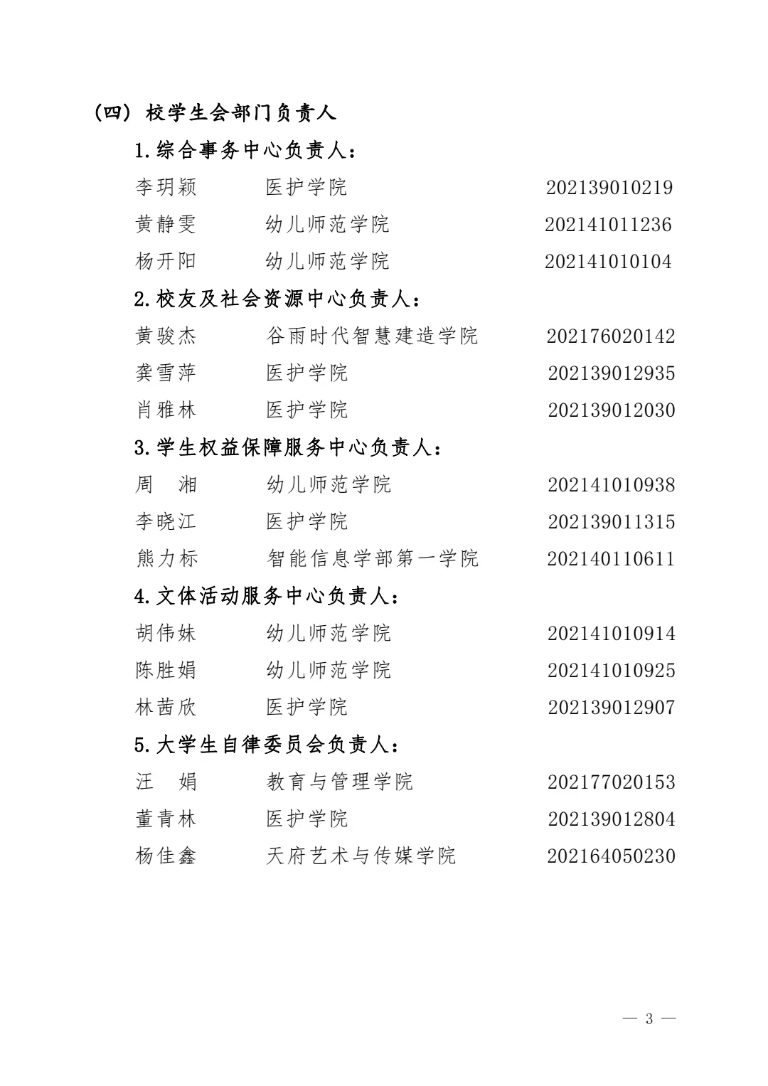 关于 2022—2023 学年度校级主要学生干部 选拔结果的公示(图3)