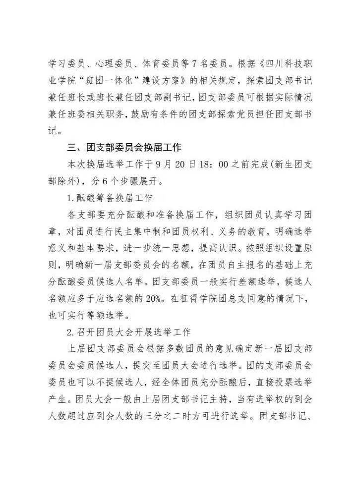 《关于做好2024-2025学年基层团支部换届选举暨新生团支部成立工作的通知》(图2)
